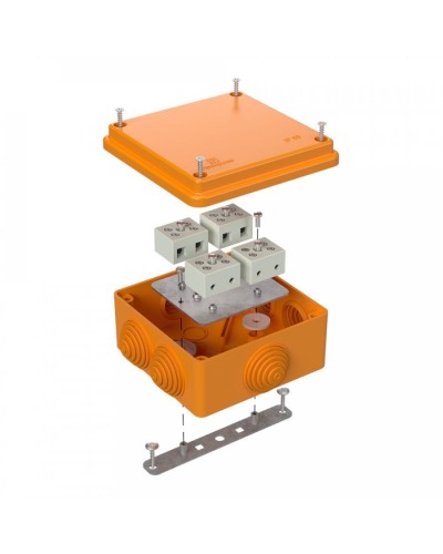 Коробка огнестойкая 100х100х50 для о/п (40-0300-FR6.0-8). Коробка огнестойкая для открытой установки. Промрукав в Королеве