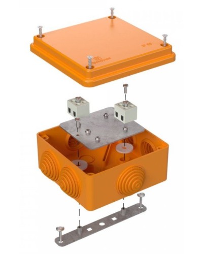 Коробка огнестойкая 100х100х50 (40-0300-FR1.5-4). Коробка огнестойкая для открытой установки. Промрукав в Королеве