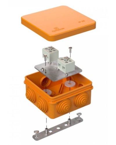 Коробка огнестойкая 40-0210-FR6.0-4 Е15-Е120 80х80х40. Коробка огнестойкая для открытой установки. Промрукав в Королеве